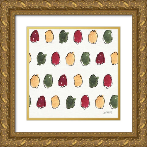 Oaked and Aged Pattern IXA Gold Ornate Wood Framed Art Print with Double Matting by Tavoletti, Anne