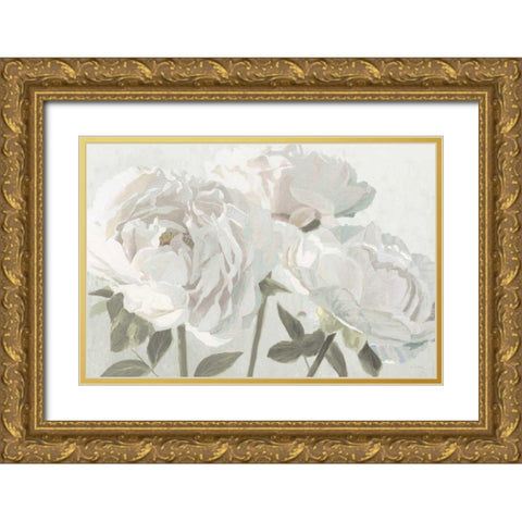 Essence of June I Neutral Gold Ornate Wood Framed Art Print with Double Matting by Wiens, James
