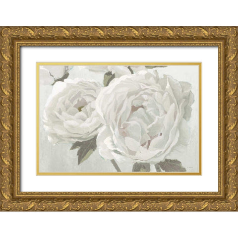 Essence of June II Neutral Gold Ornate Wood Framed Art Print with Double Matting by Wiens, James