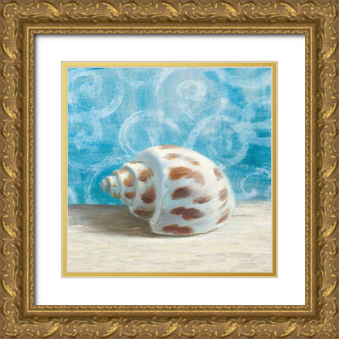 Gift from the Sea II Gold Ornate Wood Framed Art Print with Double Matting by Nai, Danhui