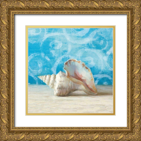 Gift from the Sea IV Gold Ornate Wood Framed Art Print with Double Matting by Nai, Danhui