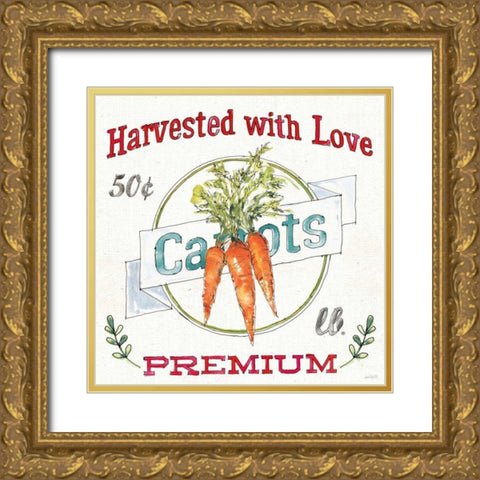 Veggie Market V Gold Ornate Wood Framed Art Print with Double Matting by Tavoletti, Anne
