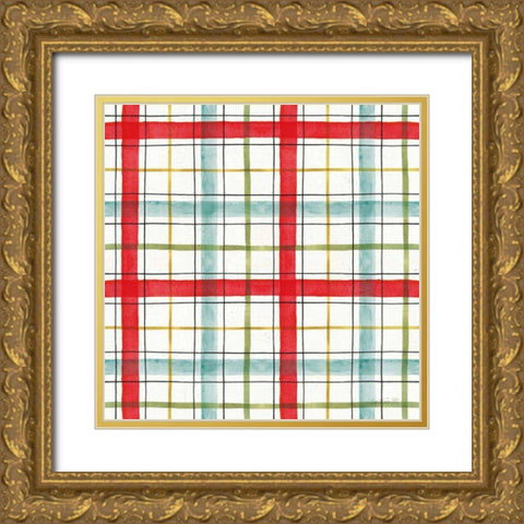 Veggie Market Pattern II Gold Ornate Wood Framed Art Print with Double Matting by Tavoletti, Anne