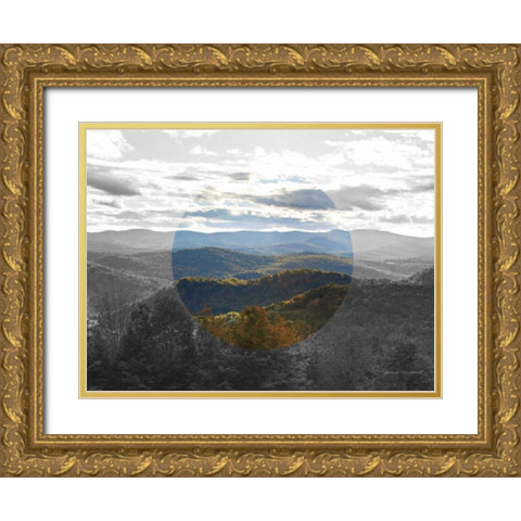 Bold Adventures VI v2 No Words Gold Ornate Wood Framed Art Print with Double Matting by Marshall, Laura