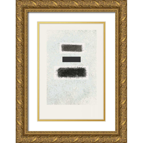 Blackout Gold Ornate Wood Framed Art Print with Double Matting by Schick, Mike