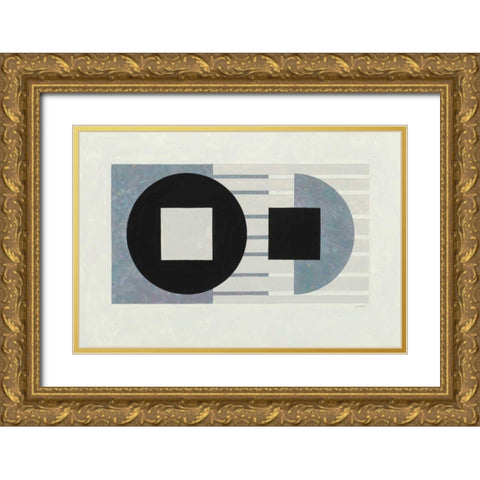 Laterally Speaking Gold Ornate Wood Framed Art Print with Double Matting by Schick, Mike