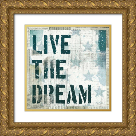 American Dream I Gold Ornate Wood Framed Art Print with Double Matting by Mullan, Michael