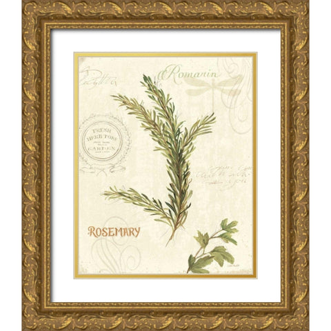 Aromantique II Gold Ornate Wood Framed Art Print with Double Matting by Audit, Lisa