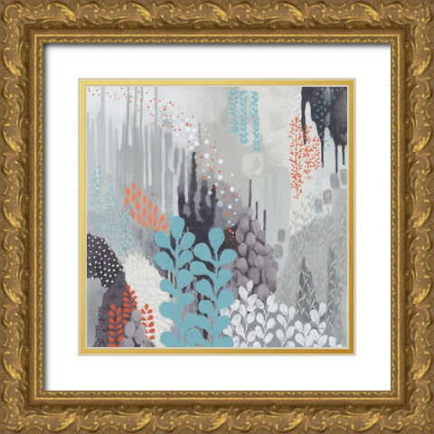 Gray Forest II Gold Ornate Wood Framed Art Print with Double Matting by Ferguson, Kathy