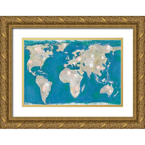 Artsy World Gold Ornate Wood Framed Art Print with Double Matting by Mack, Lynn