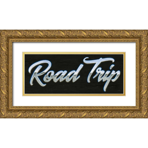 Lets Roll IV Gold Ornate Wood Framed Art Print with Double Matting by Wiens, James