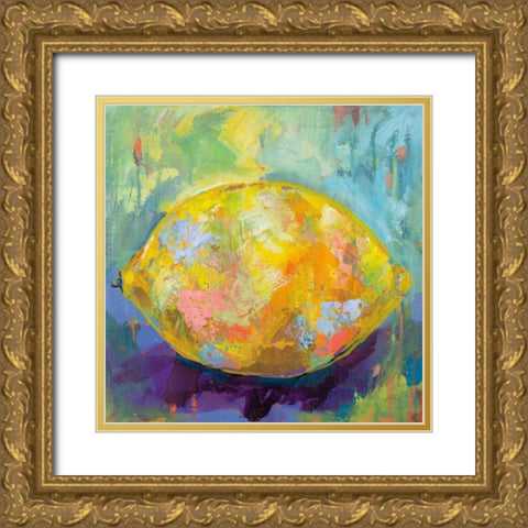 Lemon Gold Ornate Wood Framed Art Print with Double Matting by Vertentes, Jeanette