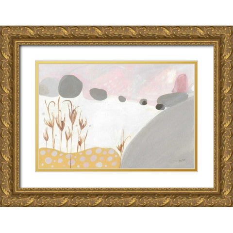 Creation Sings I Gold Ornate Wood Framed Art Print with Double Matting by Mack, Lynn