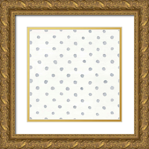 Cottage Garden Pattern IIID Gold Ornate Wood Framed Art Print with Double Matting by Nai, Danhui