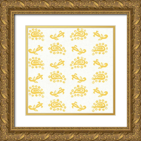 Fruit Stand Pattern IIC Gold Ornate Wood Framed Art Print with Double Matting by Tavoletti, Anne