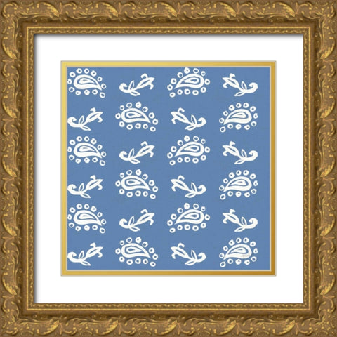 Fruit Stand Pattern IIF Gold Ornate Wood Framed Art Print with Double Matting by Tavoletti, Anne