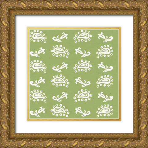 Fruit Stand Pattern IIH Gold Ornate Wood Framed Art Print with Double Matting by Tavoletti, Anne