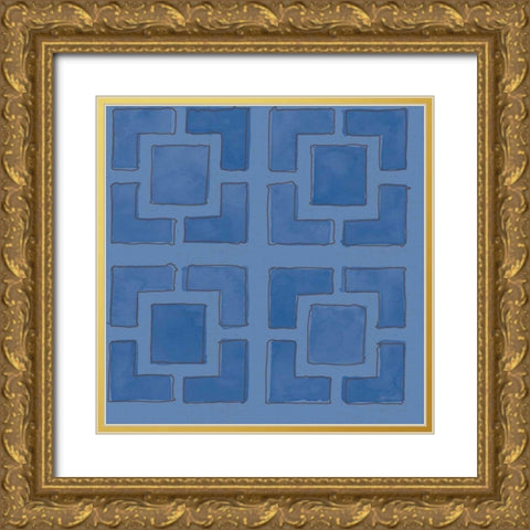 Fruit Stand Pattern IVB Gold Ornate Wood Framed Art Print with Double Matting by Tavoletti, Anne