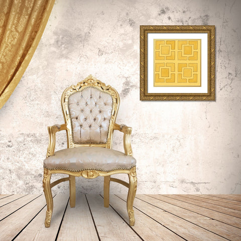 Fruit Stand Pattern IVC Gold Ornate Wood Framed Art Print with Double Matting by Tavoletti, Anne