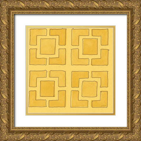 Fruit Stand Pattern IVC Gold Ornate Wood Framed Art Print with Double Matting by Tavoletti, Anne