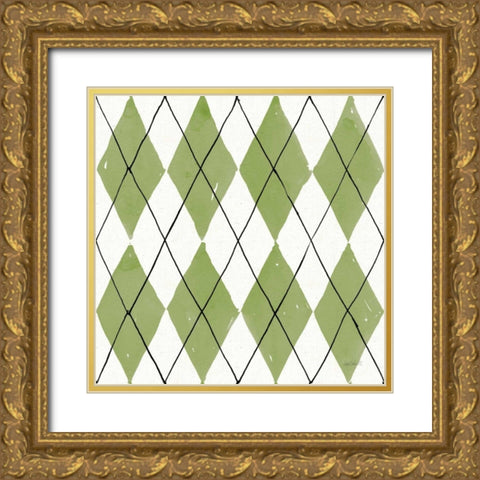 Fruit Stand Pattern VD Gold Ornate Wood Framed Art Print with Double Matting by Tavoletti, Anne