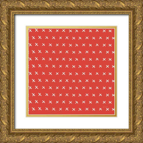 Fruit Stand Pattern VIB Gold Ornate Wood Framed Art Print with Double Matting by Tavoletti, Anne