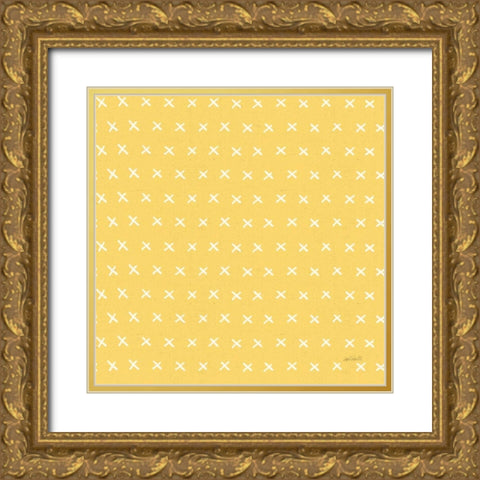Fruit Stand Pattern VID Gold Ornate Wood Framed Art Print with Double Matting by Tavoletti, Anne