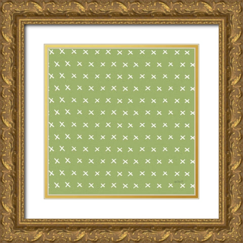 Fruit Stand Pattern VIE Gold Ornate Wood Framed Art Print with Double Matting by Tavoletti, Anne