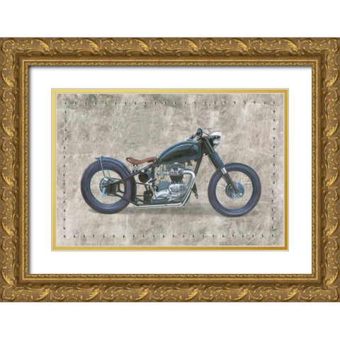Lets Roll I Gray Gold Ornate Wood Framed Art Print with Double Matting by Wiens, James