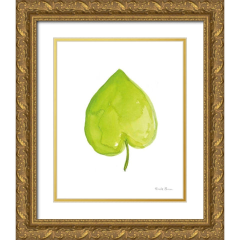 Fresh and Green III Gold Ornate Wood Framed Art Print with Double Matting by Zaman, Farida