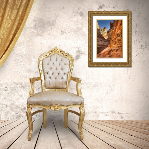 Crack Canyon II Gold Ornate Wood Framed Art Print with Double Matting by Majchrowicz, Alan