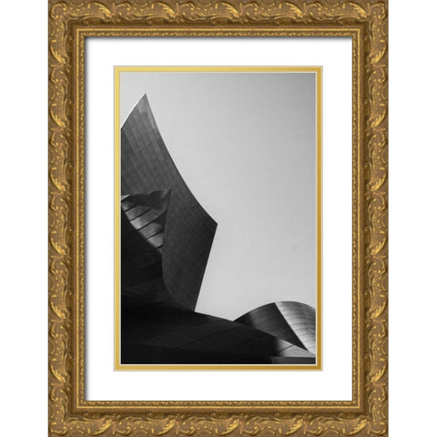 Skyscraper I Gold Ornate Wood Framed Art Print with Double Matting by Aledanda