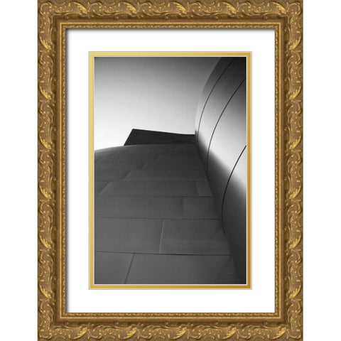 Skyscraper VIII Gold Ornate Wood Framed Art Print with Double Matting by Aledanda