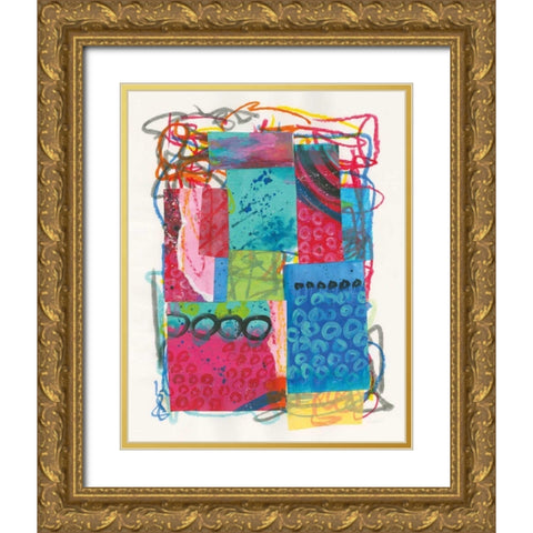 Experimental I Gold Ornate Wood Framed Art Print with Double Matting by Prahl, Courtney