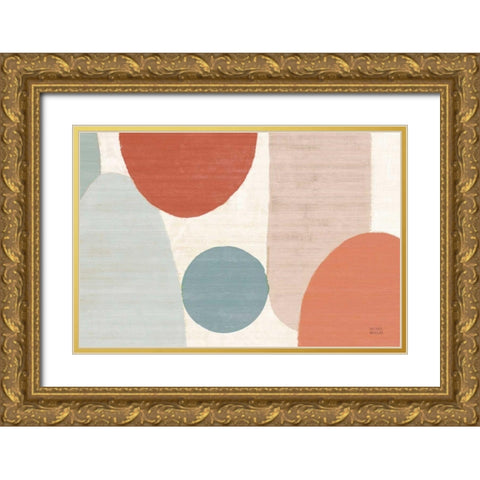 Spring Costa Del Sol I Muted Crop Gold Ornate Wood Framed Art Print with Double Matting by Mullan, Michael