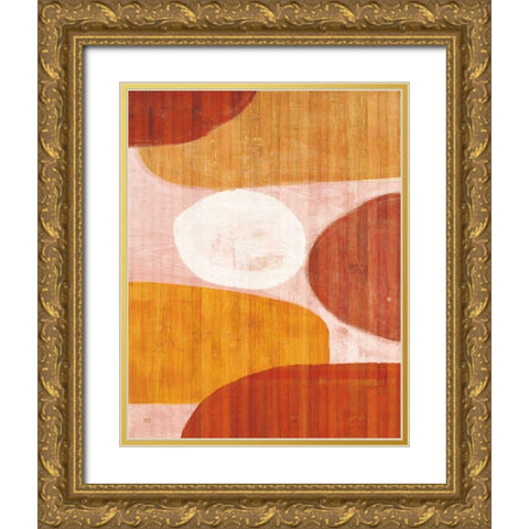 Costa Del Sol II Pink Gold Ornate Wood Framed Art Print with Double Matting by Mullan, Michael