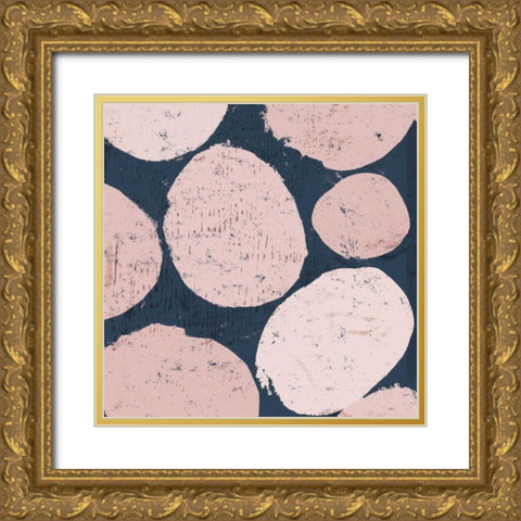 Raw Sienna IX Pink Gold Ornate Wood Framed Art Print with Double Matting by Mullan, Michael
