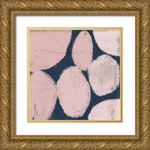 Raw Sienna XII Pink Gold Ornate Wood Framed Art Print with Double Matting by Mullan, Michael