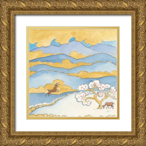 Riverside VI Gold Ornate Wood Framed Art Print with Double Matting by Thomas, Miranda