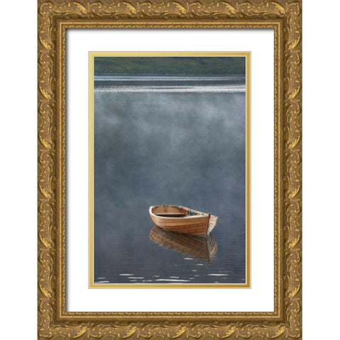 Rowboat in Ross Gold Ornate Wood Framed Art Print with Double Matting by Majchrowicz, Alan