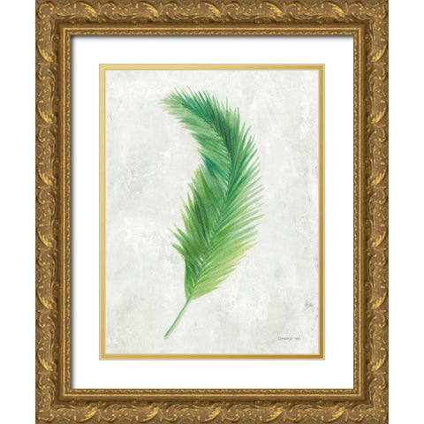 Palms of the Tropics VI Gold Ornate Wood Framed Art Print with Double Matting by Nai, Danhui