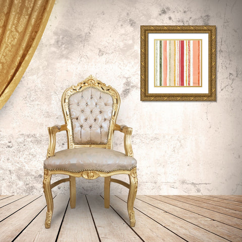 Harvest Bouquet Pattern VI Gold Ornate Wood Framed Art Print with Double Matting by Grove, Beth