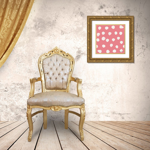 Budding Beauty Pattern IID Gold Ornate Wood Framed Art Print with Double Matting by Zaman, Farida