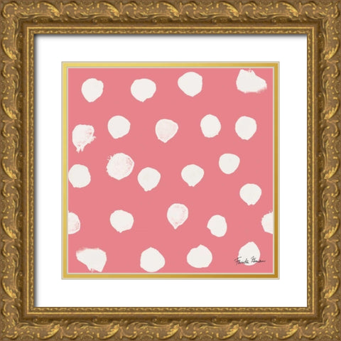 Budding Beauty Pattern IID Gold Ornate Wood Framed Art Print with Double Matting by Zaman, Farida