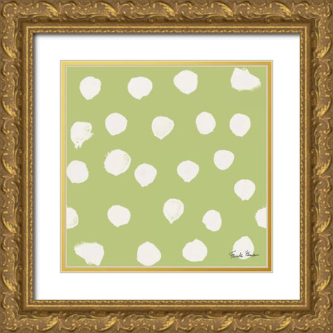 Budding Beauty Pattern IIE Gold Ornate Wood Framed Art Print with Double Matting by Zaman, Farida