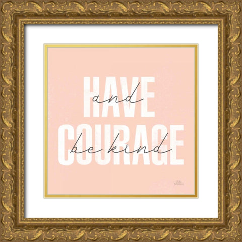 Morning Affirmations I Gold Ornate Wood Framed Art Print with Double Matting by Marshall, Laura