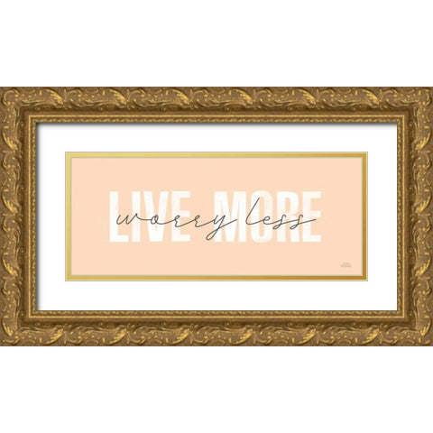 Morning Affirmations II Panel Gold Ornate Wood Framed Art Print with Double Matting by Marshall, Laura