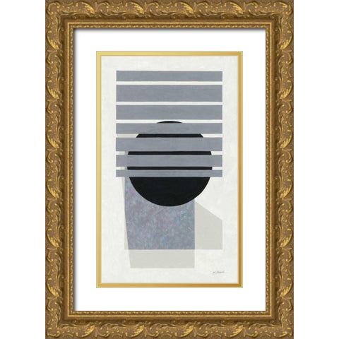 Full Moon II Gold Ornate Wood Framed Art Print with Double Matting by Schick, Mike