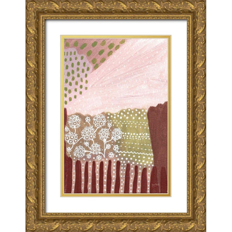 Salt Shrub I Gold Ornate Wood Framed Art Print with Double Matting by Mack, Lynn