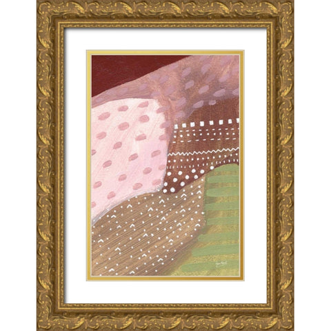 Salt Shrub II Gold Ornate Wood Framed Art Print with Double Matting by Mack, Lynn